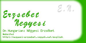 erzsebet negyesi business card